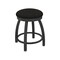 Holland Bar Stool Co 18" Swivel Vanity Stool, Pewter Finish, Canter Espresso Seat 80218PW003 - alternate 1